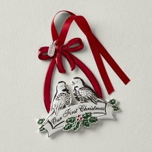 NWT Lenox Our First Christmas 2020 Doves Ornament